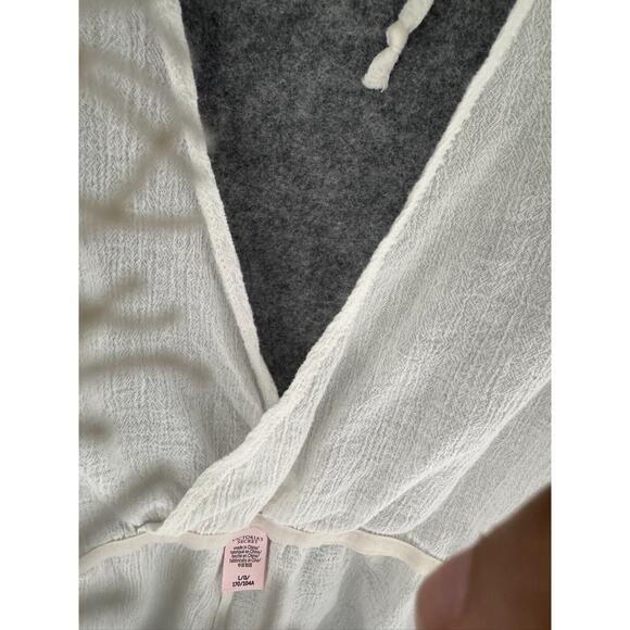 Victoria Secret Romper Women Large White Sheer Lace Trim Summer Vacation REsort - Picture 2 of 7